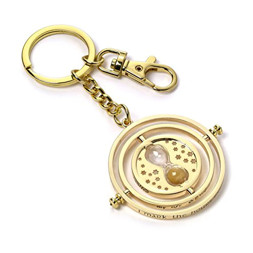 Rotating Time Turner Keyring