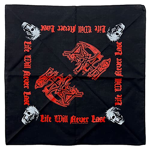 Death Unisex Bandana: Life Will Never Last