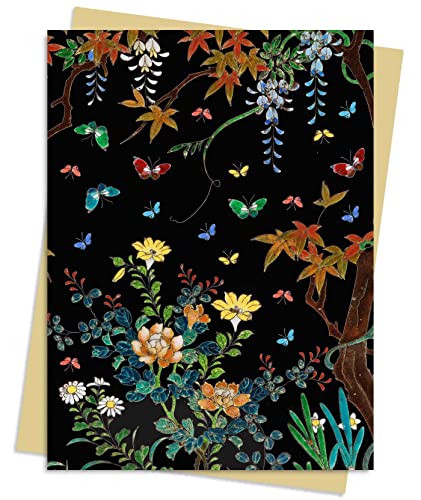 Ashmolean Museum: CloisonnÃƒÂ© Casket with Flowers and Butterflies Greeting Card Pa