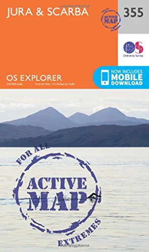 OS Explorer Map Active (355) Jura and Scarba (OS Explorer Active Map)
