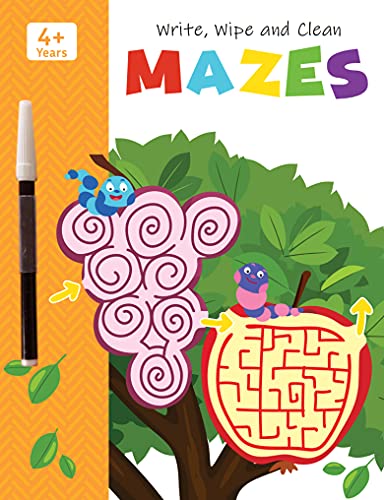 Mazes - Write, Wipe and Clean Book [Paperback]