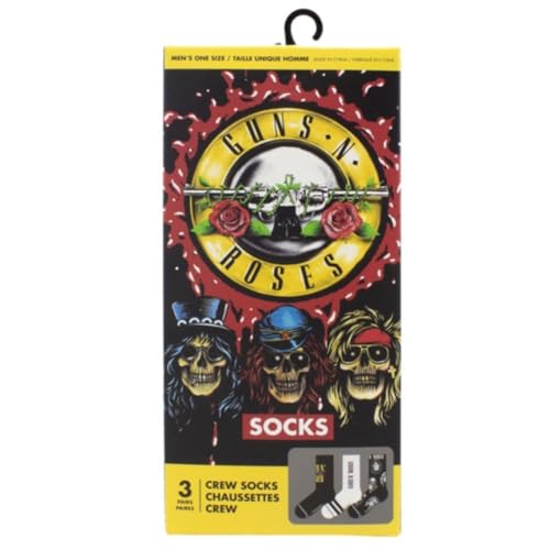 Gun N Roses Socks 3 Pack In Gift Box (One Size)
