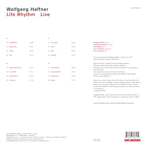 Wolfgang Haffner - Life Rhythm Live (double Black [VINYL]