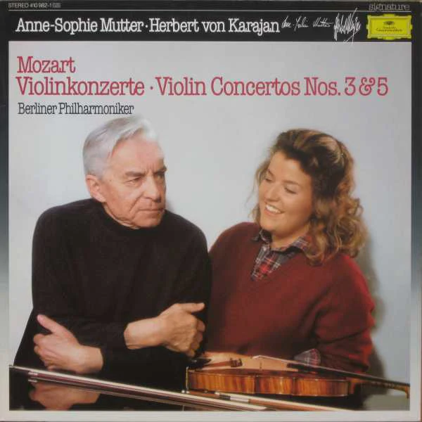 Anne-Sophie Mutter Berliner Philharmoniker Herbert von Karajan - Mozart: Violin Concertos Nos. 3 & 5 [VINYL]