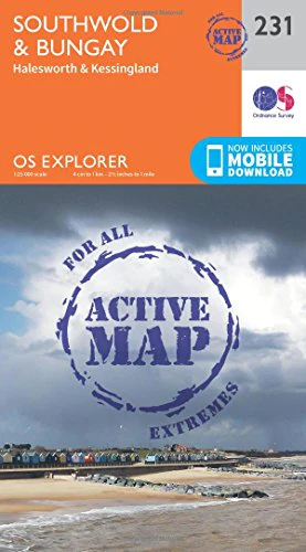 OS Explorer Map Active (231) Southwold and Bungay (OS Explorer Active Map)