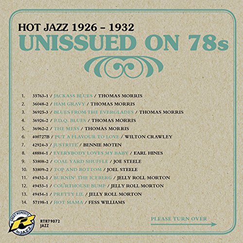 Various - Unissued on 78's: Hot Jazz 1926 - 1932 [CD]