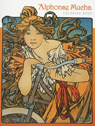 Alphonse Mucha Colouring Book (Pomeganate Colouring Book)