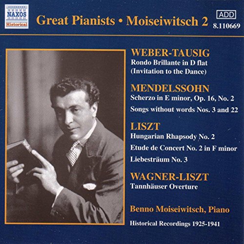 Benno Moiseiwitsch - Beethoven/Liszt/Mendelssohn - Piano Works [CD]