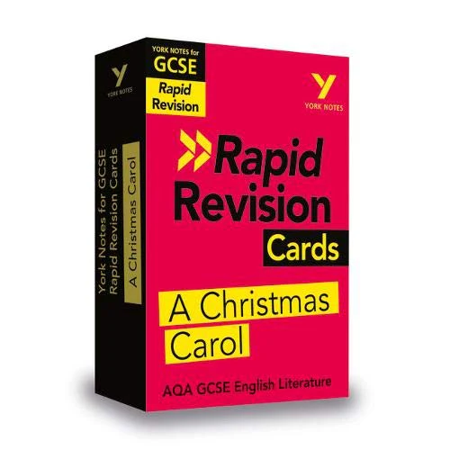 York Notes for AQA GCSE (9-1) Rapid Revision Cards: A Christmas Carol - Catch up, revise and be ready for 2021 assessments and 2022 exams