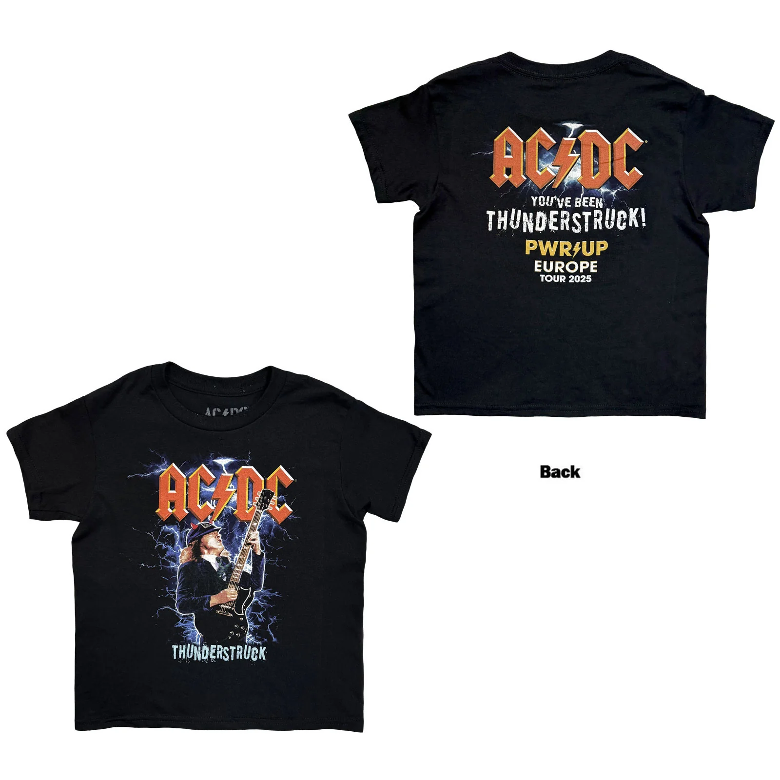 AC/DC Kids T-Shirt: Thunderstruck EU Tour '25