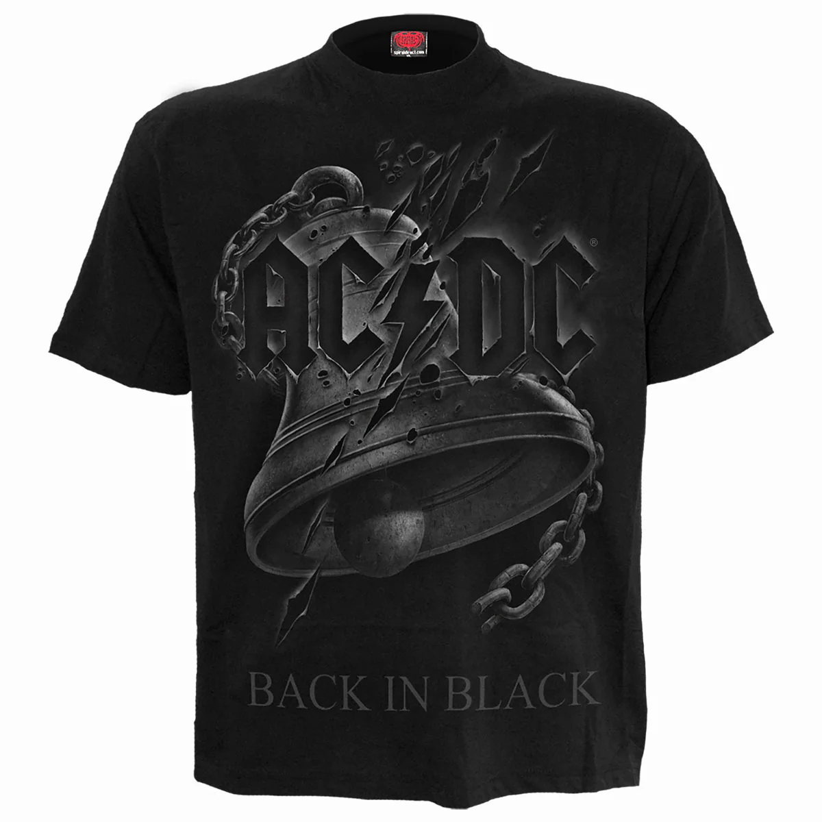 AC/DC Unisex T-Shirt: Back In Black Torn - Image 3