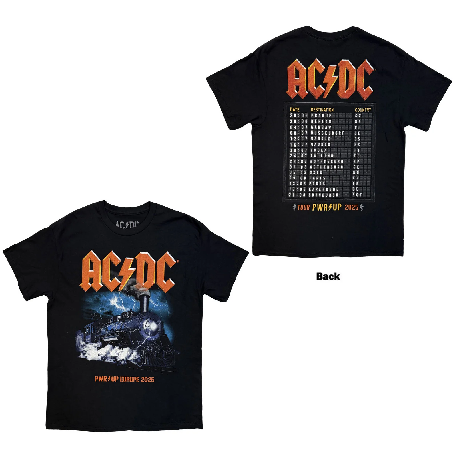 AC/DC Unisex T-Shirt: Train EU Tour '25