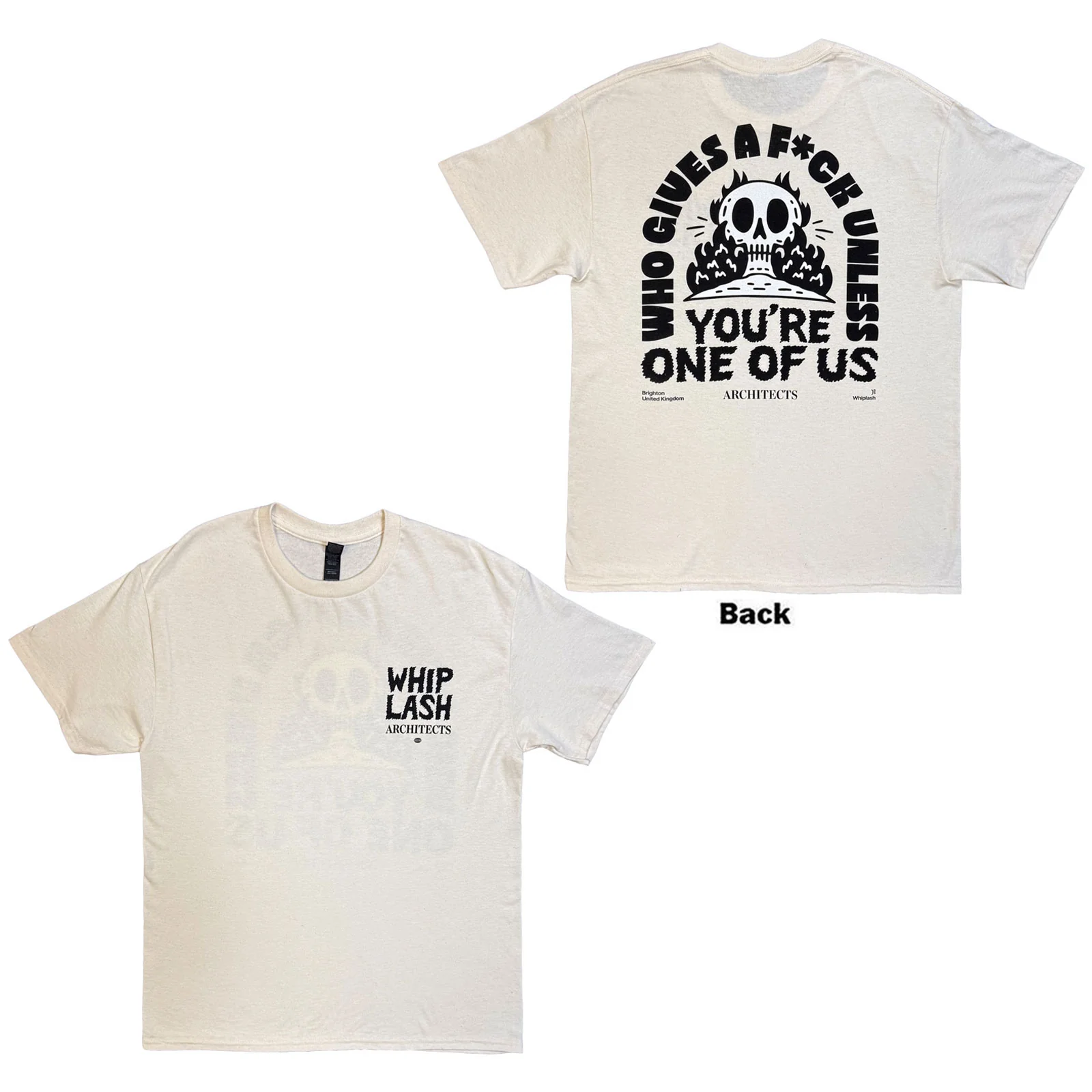 Architects Unisex T-Shirt: Whiplash Who Gives A Fuck