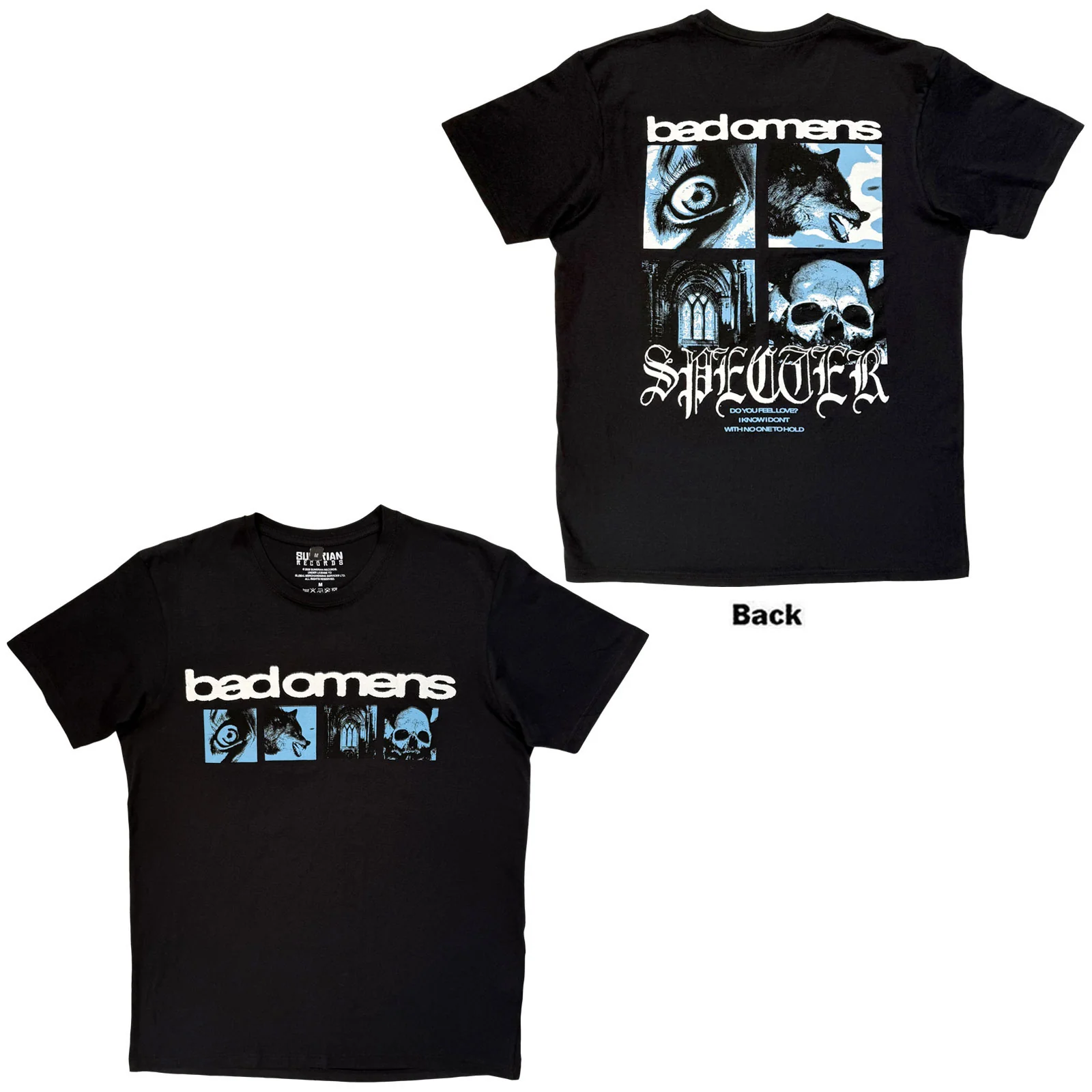 Bad Omens Unisex Premium Carbon T-Shirt: Specter Collage