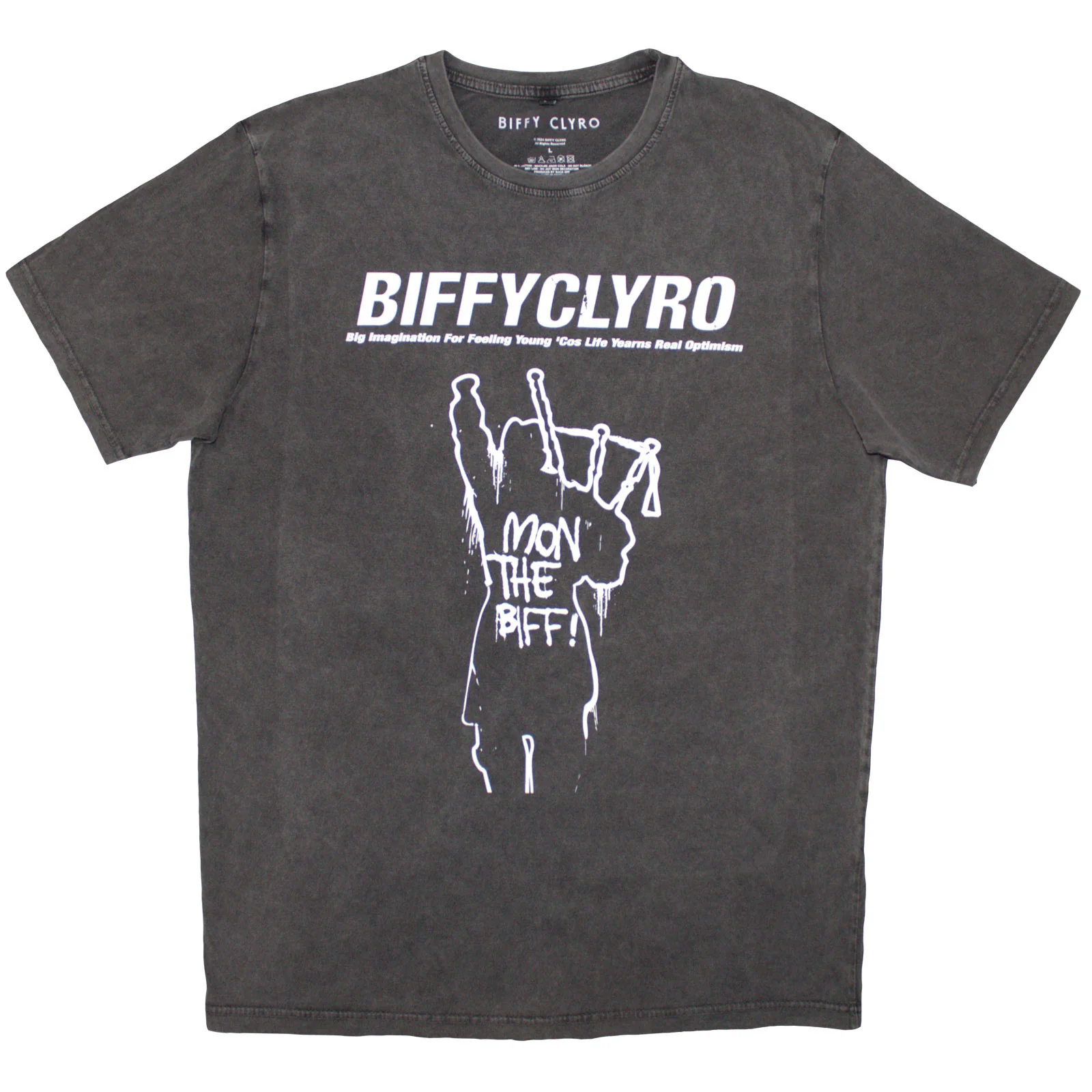 Biffy Clyro Unisex Stone Wash T-Shirt: Big Imagination