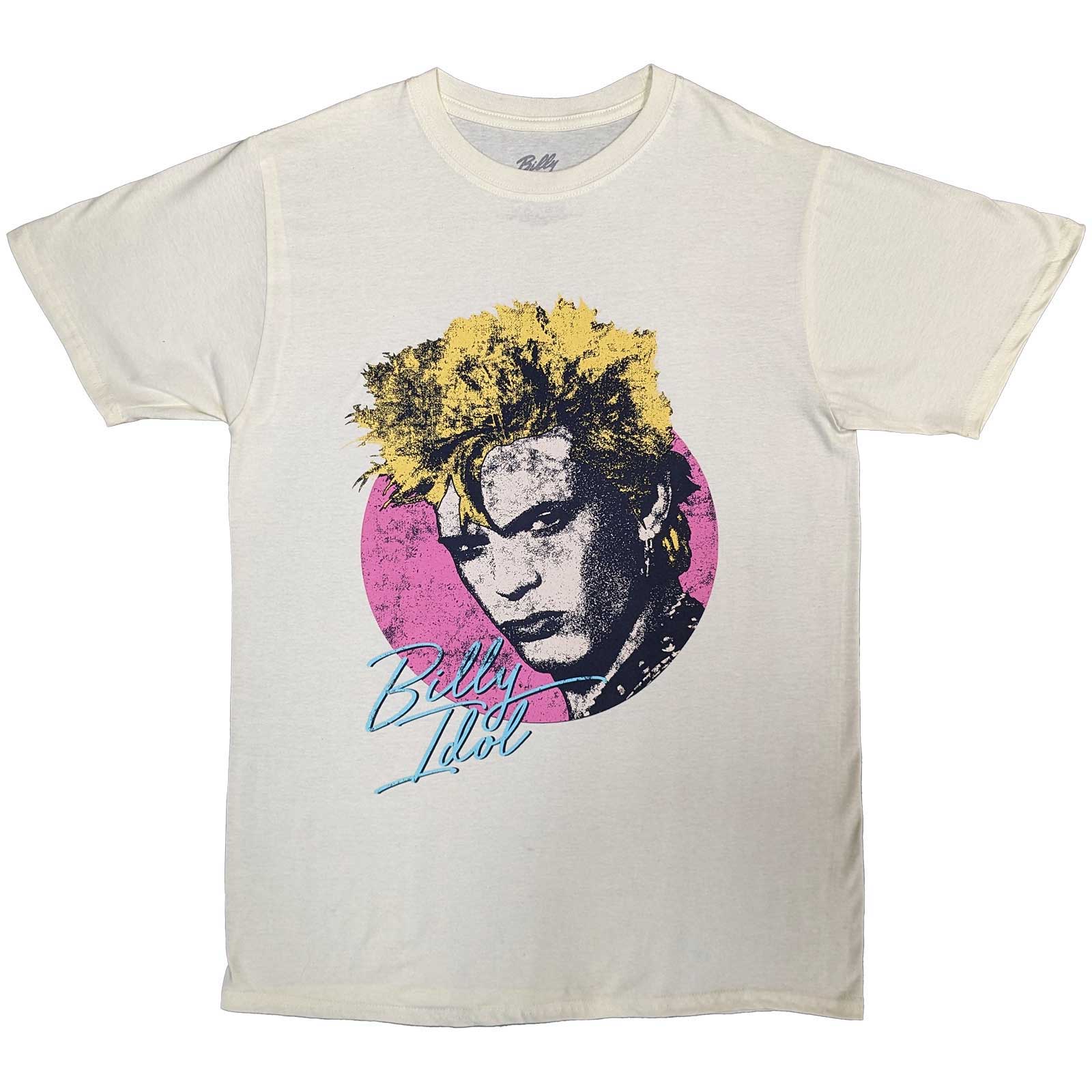Billy Idol Unisex T-Shirt: Circle Illustration