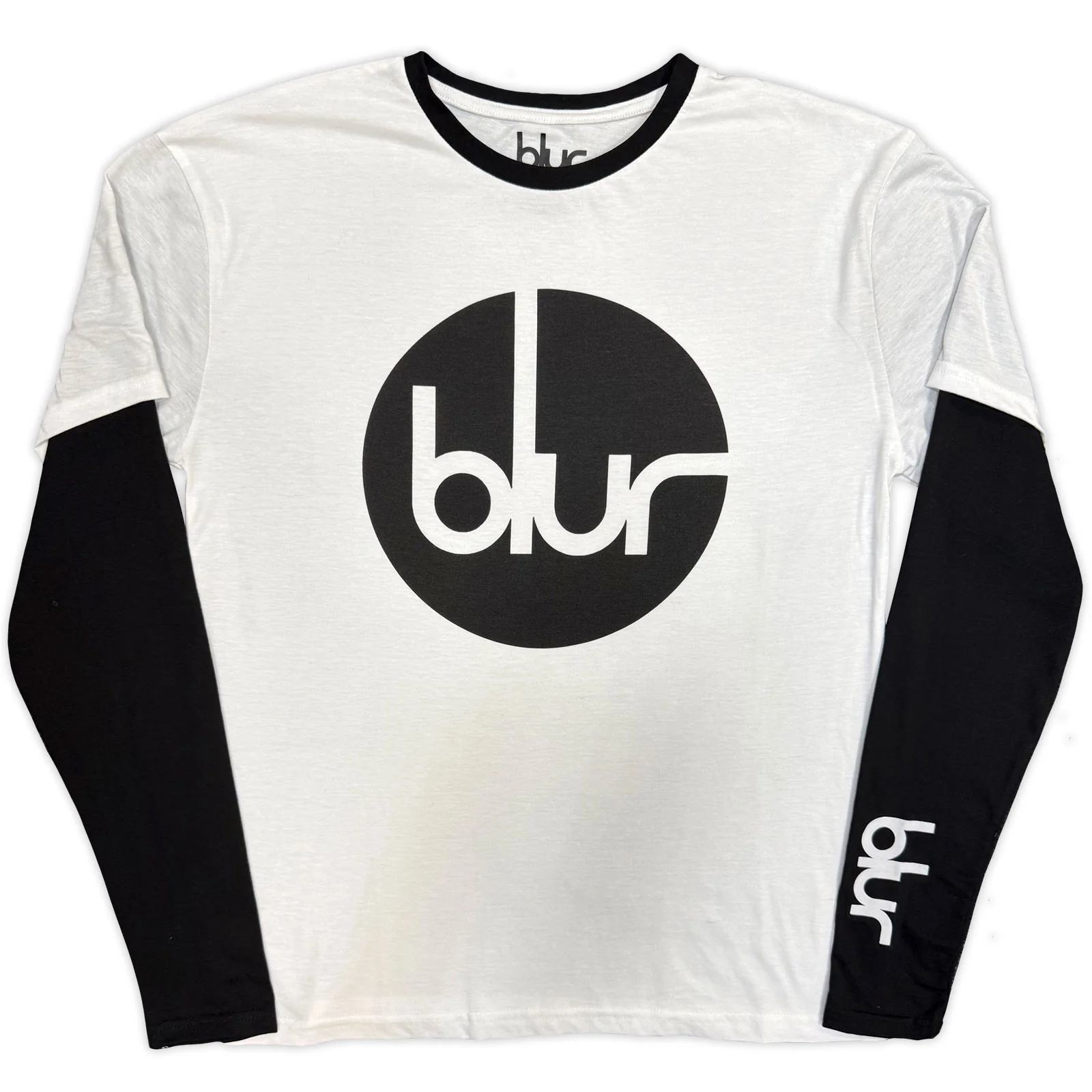 Blur Unisex Layered Long Sleeve T-Shirt: Circle Logo