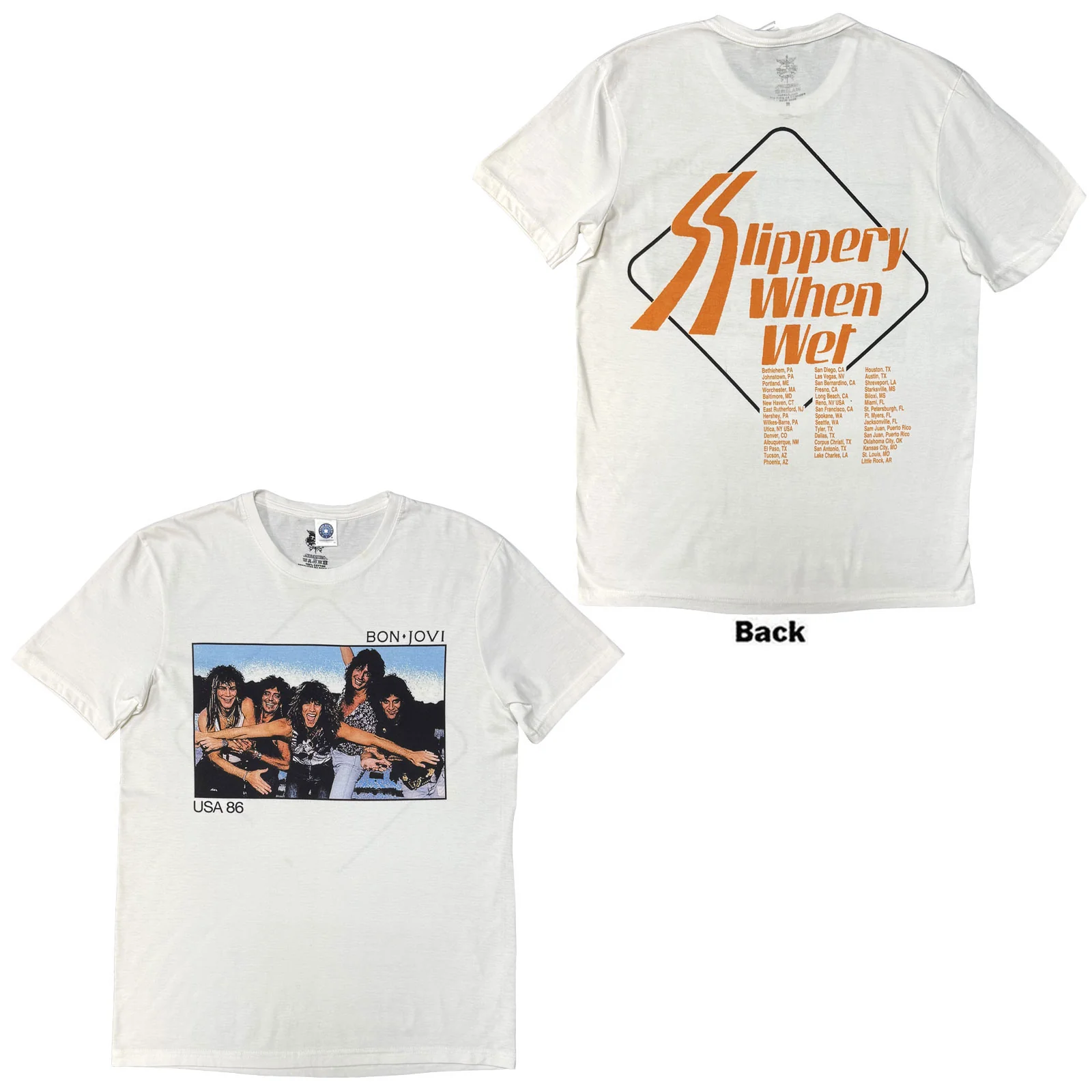 Bon Jovi Unisex T-Shirt: USA '86