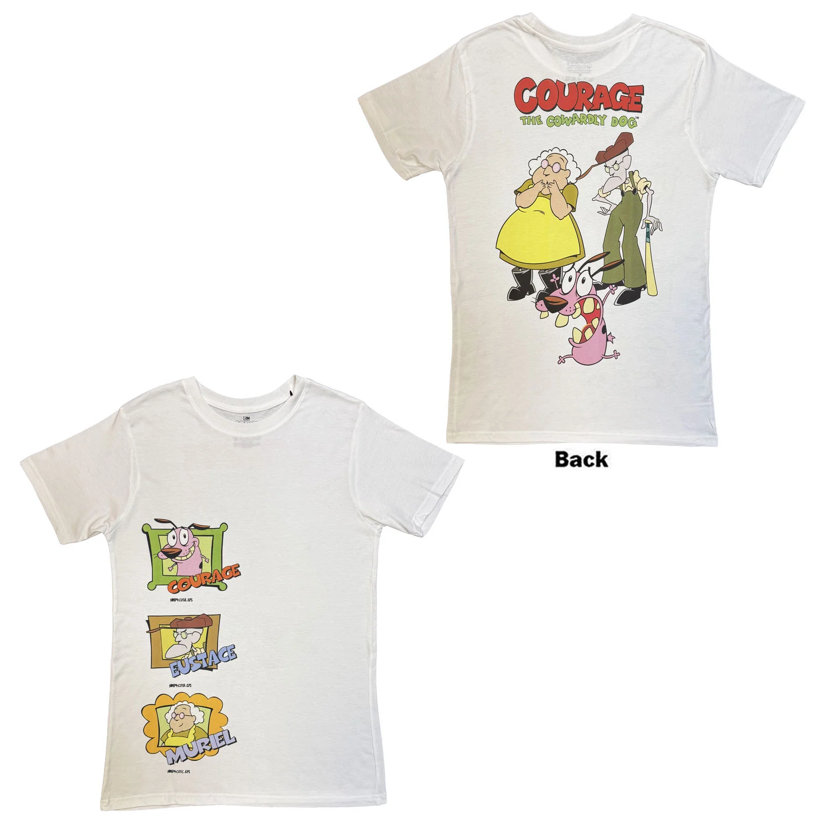 Courage The Cowardly Dog Unisex T-Shirt: F&B Jumbo