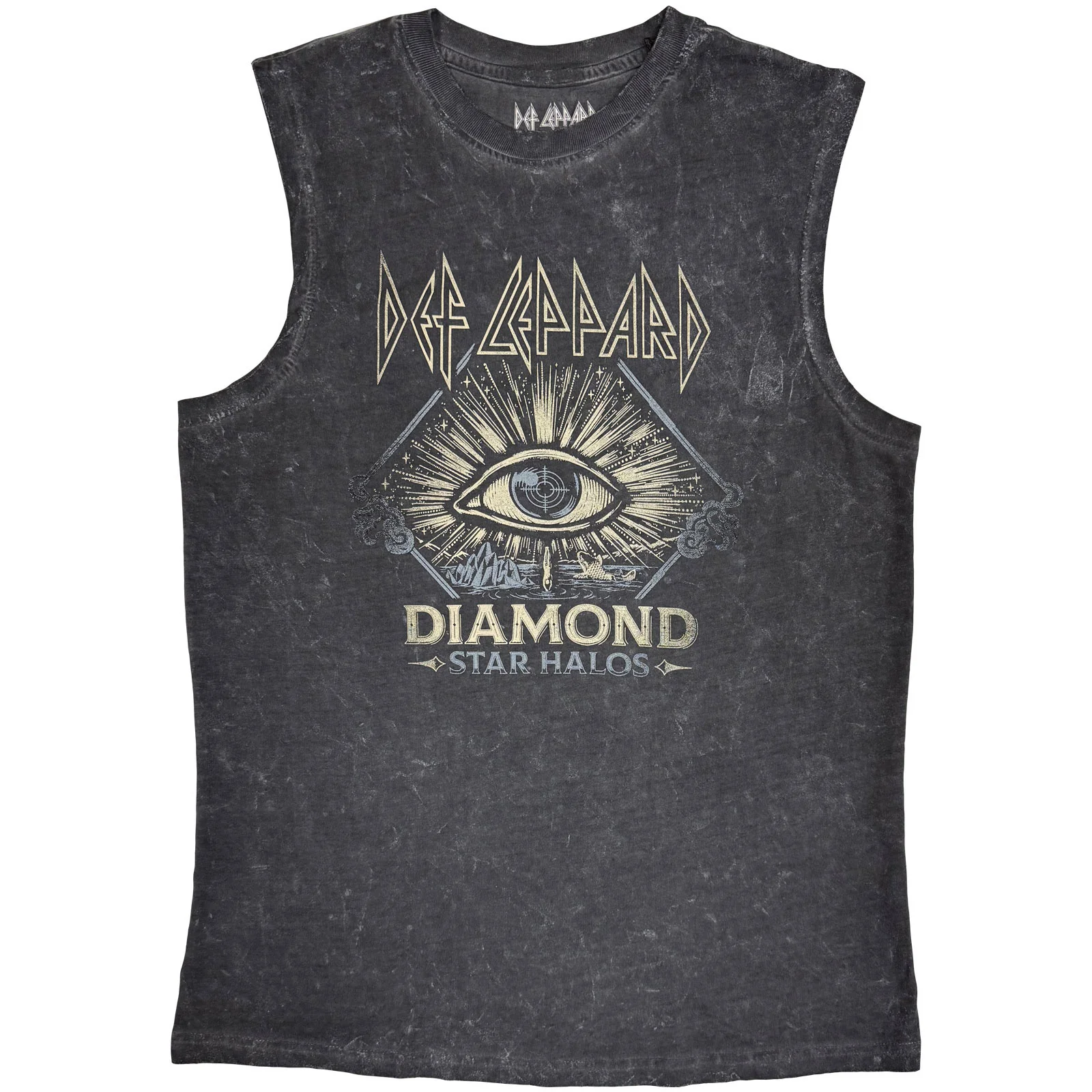 Def Leppard Unisex Tank T-Shirt: Diamond Star Halos