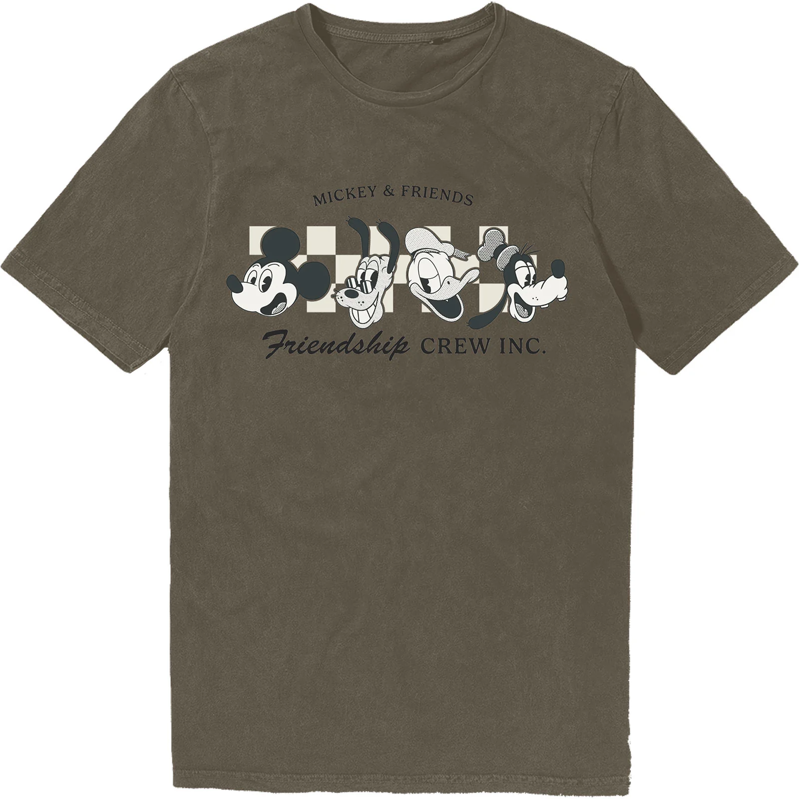 Disney Unisex Stone Wash T-Shirt: MM Friendship Crew Inc