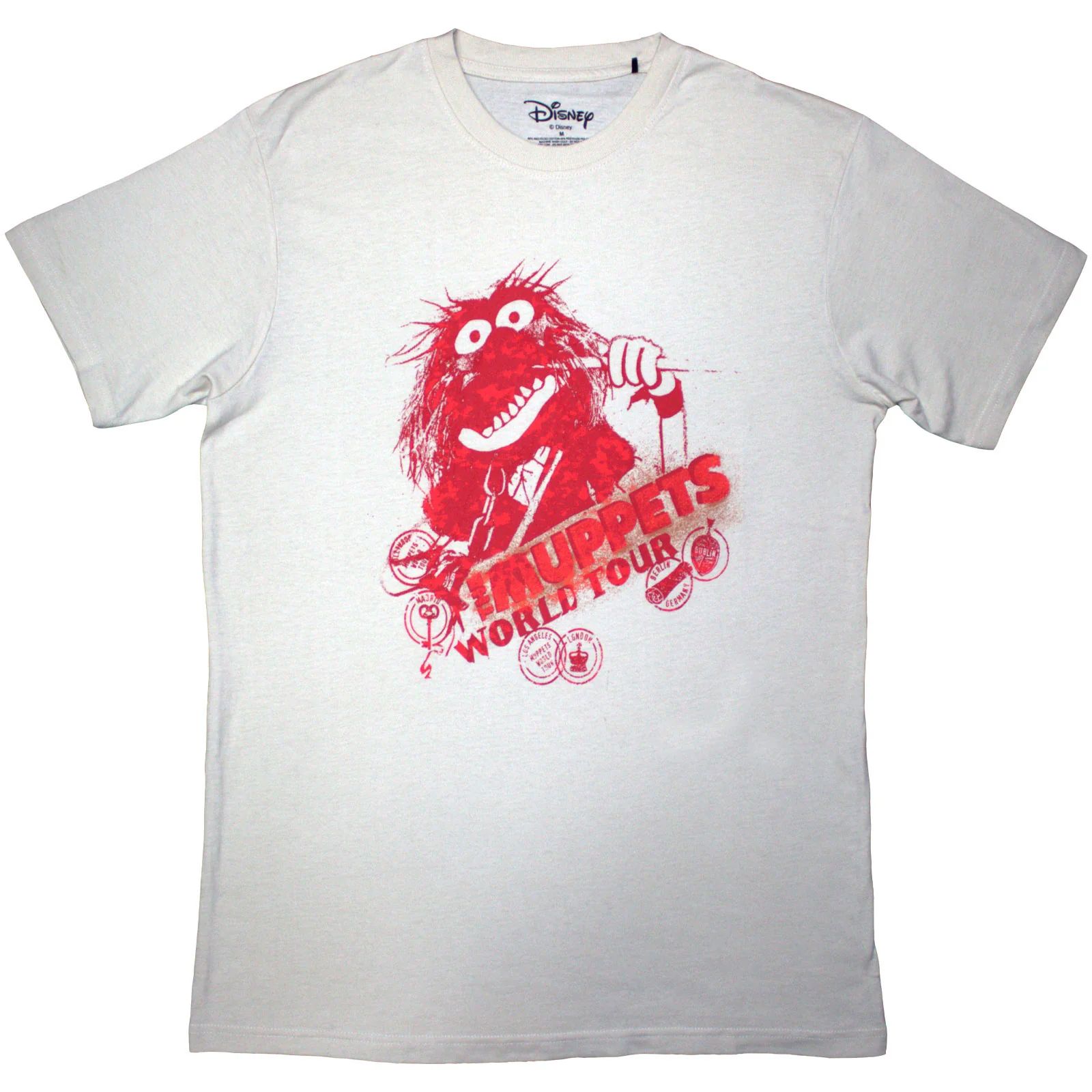 Disney Unisex T-Shirt: The Muppets Animal On Tour