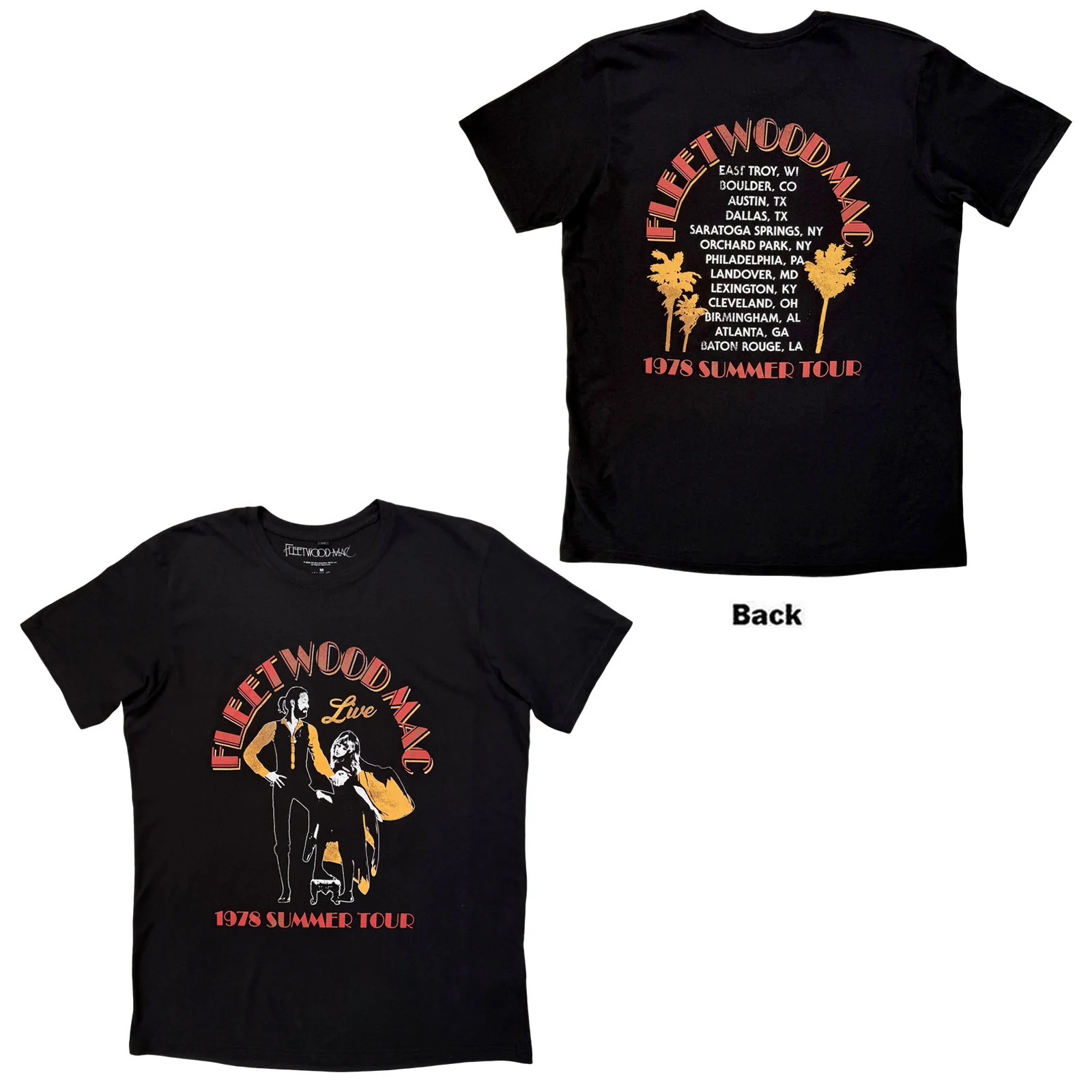 Fleetwood Mac Unisex Premium Carbon T-Shirt: Summer Tour