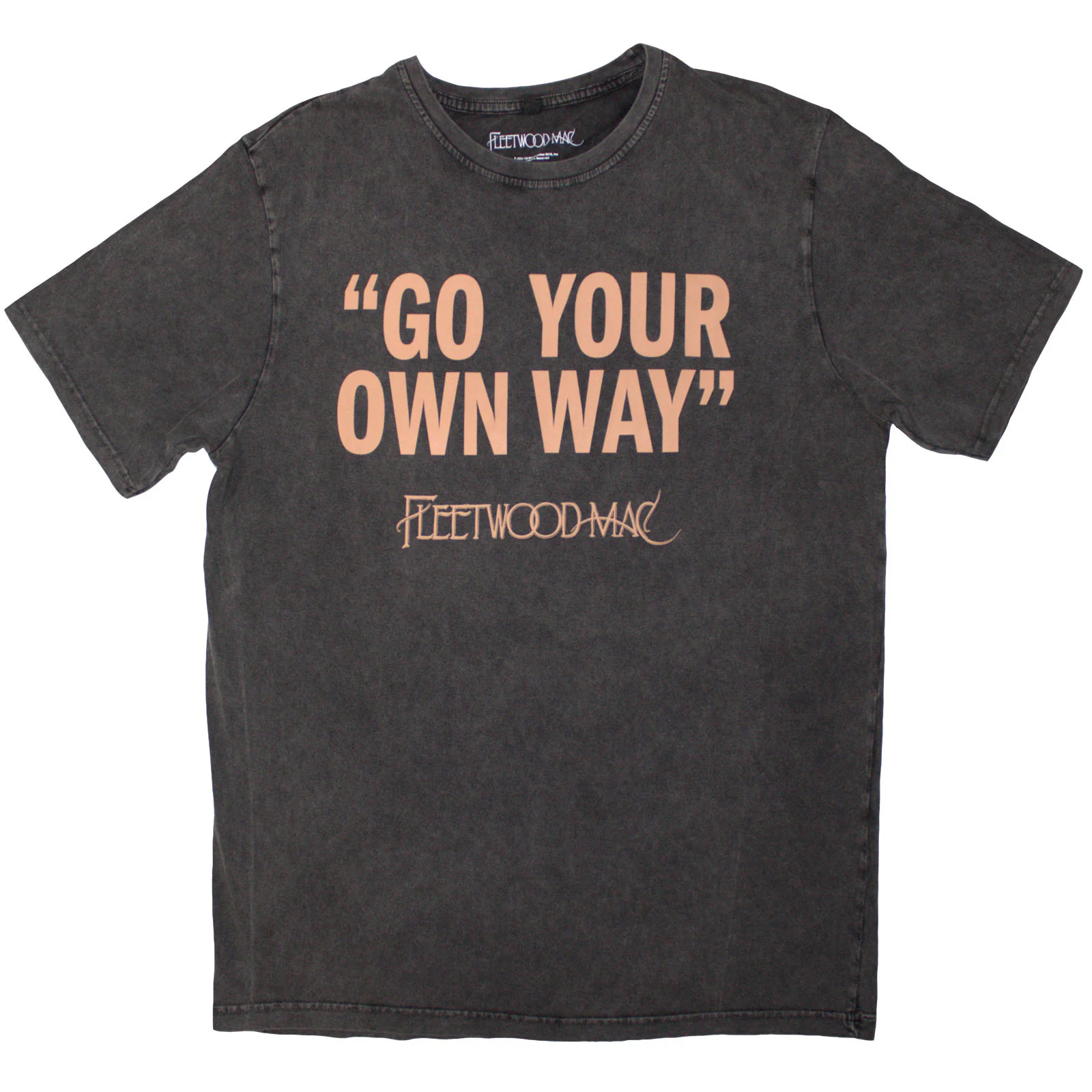 Fleetwood Mac Unisex Stone Wash T-Shirt: Go Your Own Way