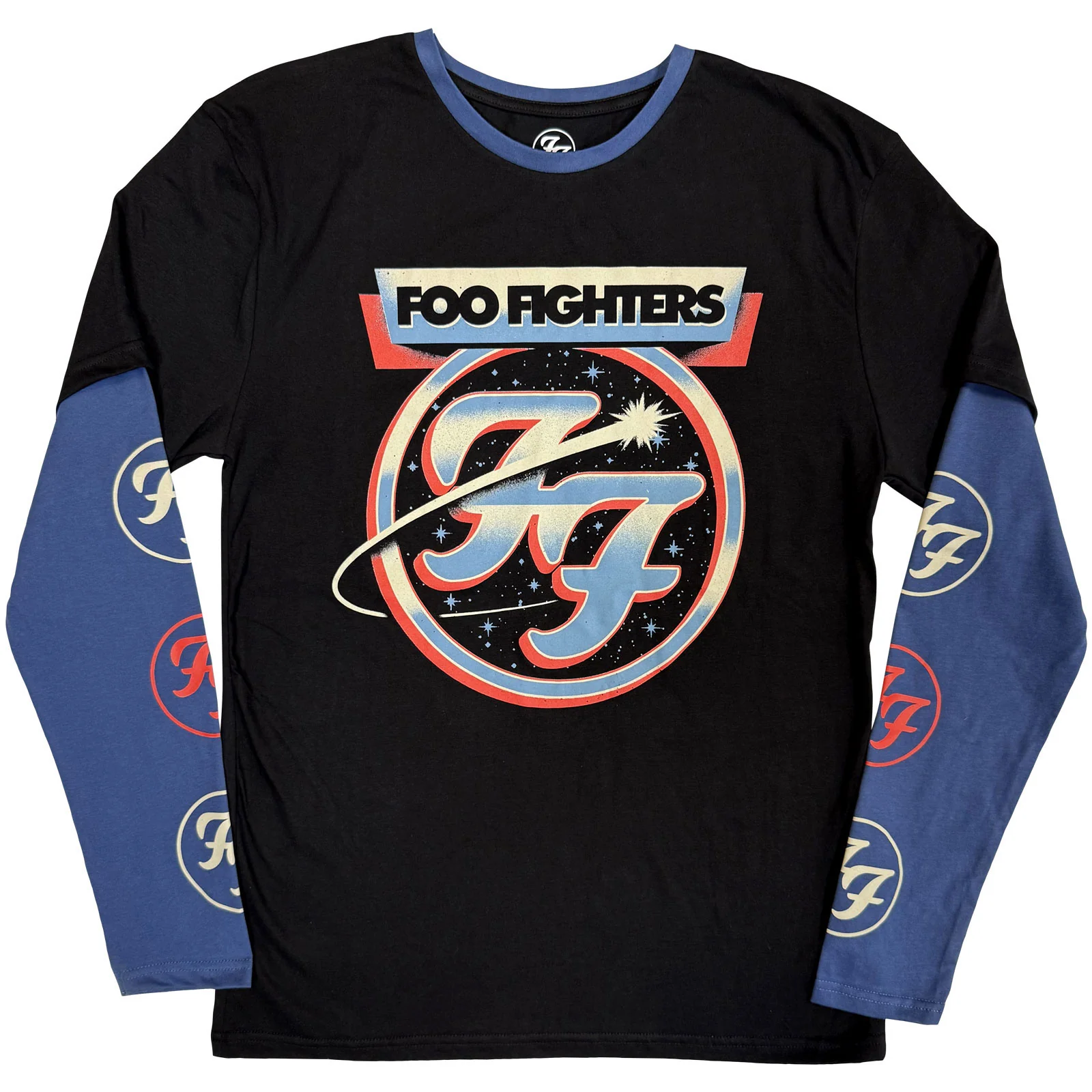 Foo Fighters Unisex Layered Long Sleeve T-Shirt: Comet
