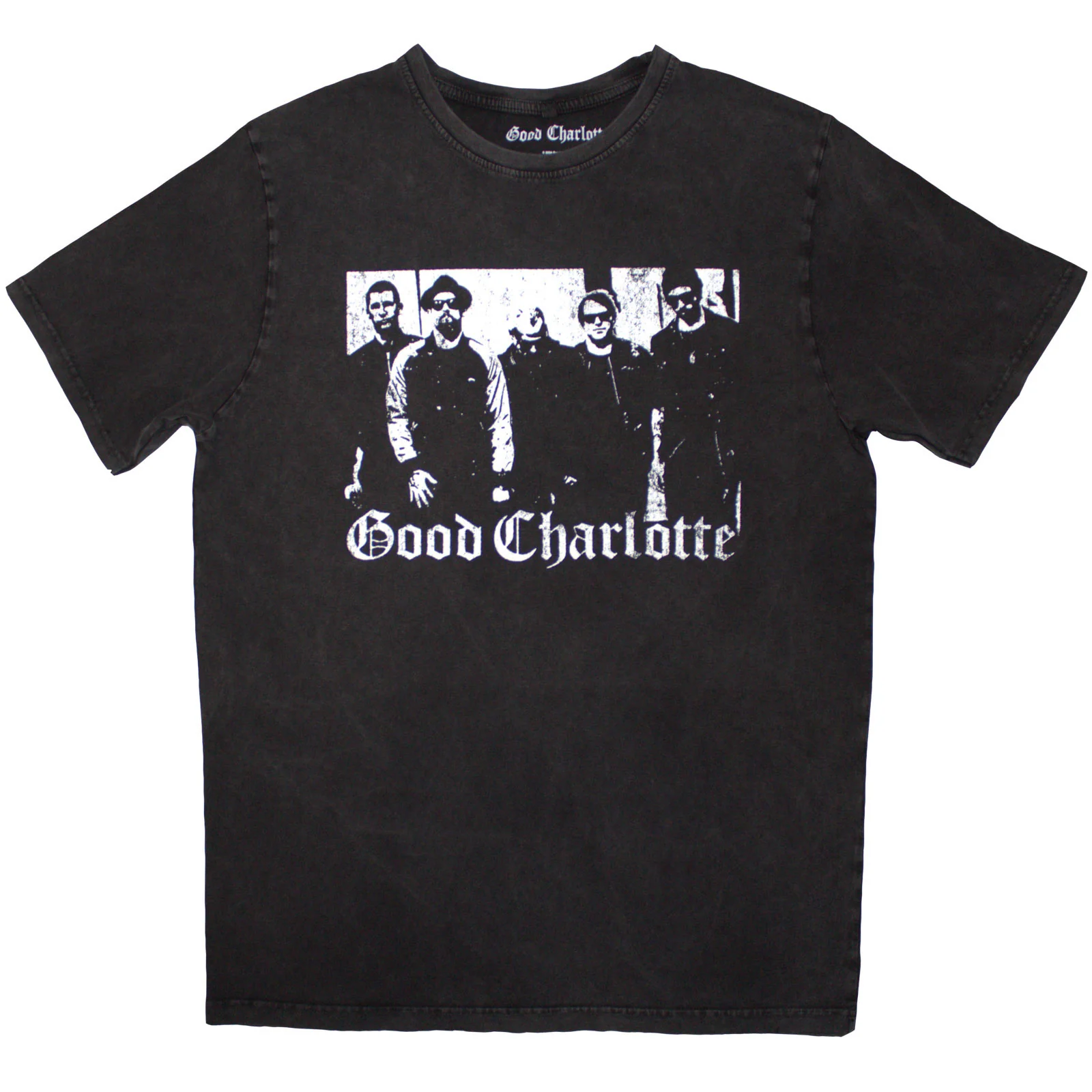 Good Charlotte Unisex Stone Wash T-Shirt: Band Photo