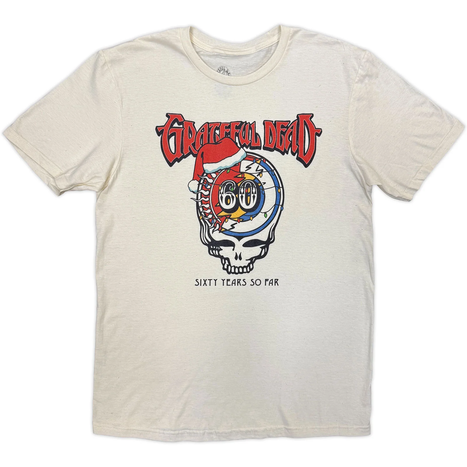 Grateful Dead Unisex T-Shirt: Santa Hat Stealie