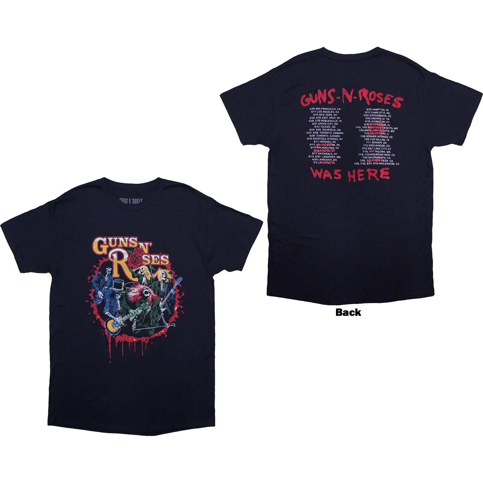 Guns N' Roses Unisex T-Shirt: Was Here