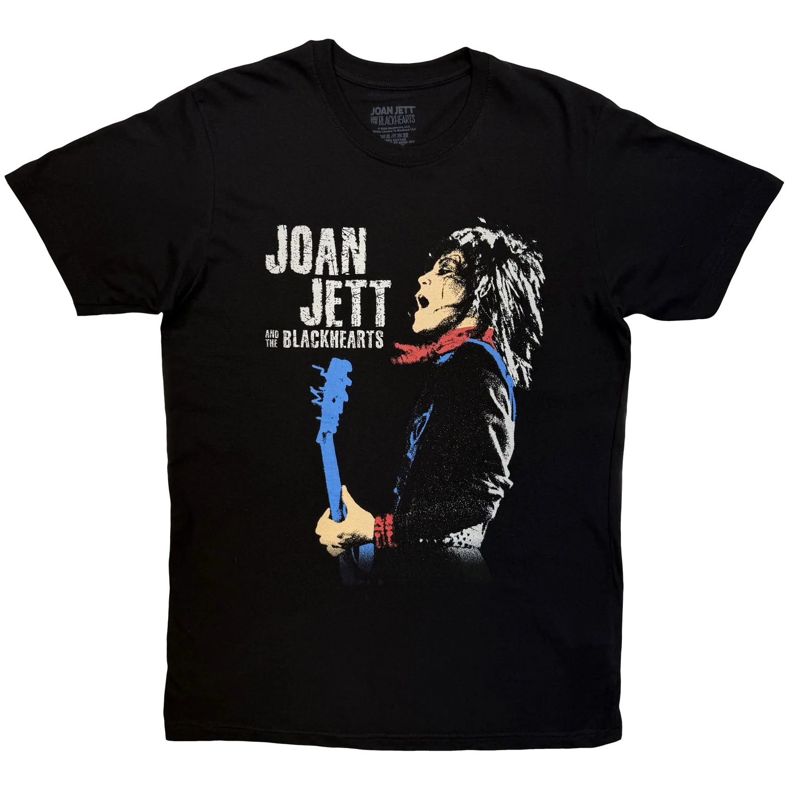 Joan Jett & The Blackhearts Unisex T-Shirt: Blue Guitar