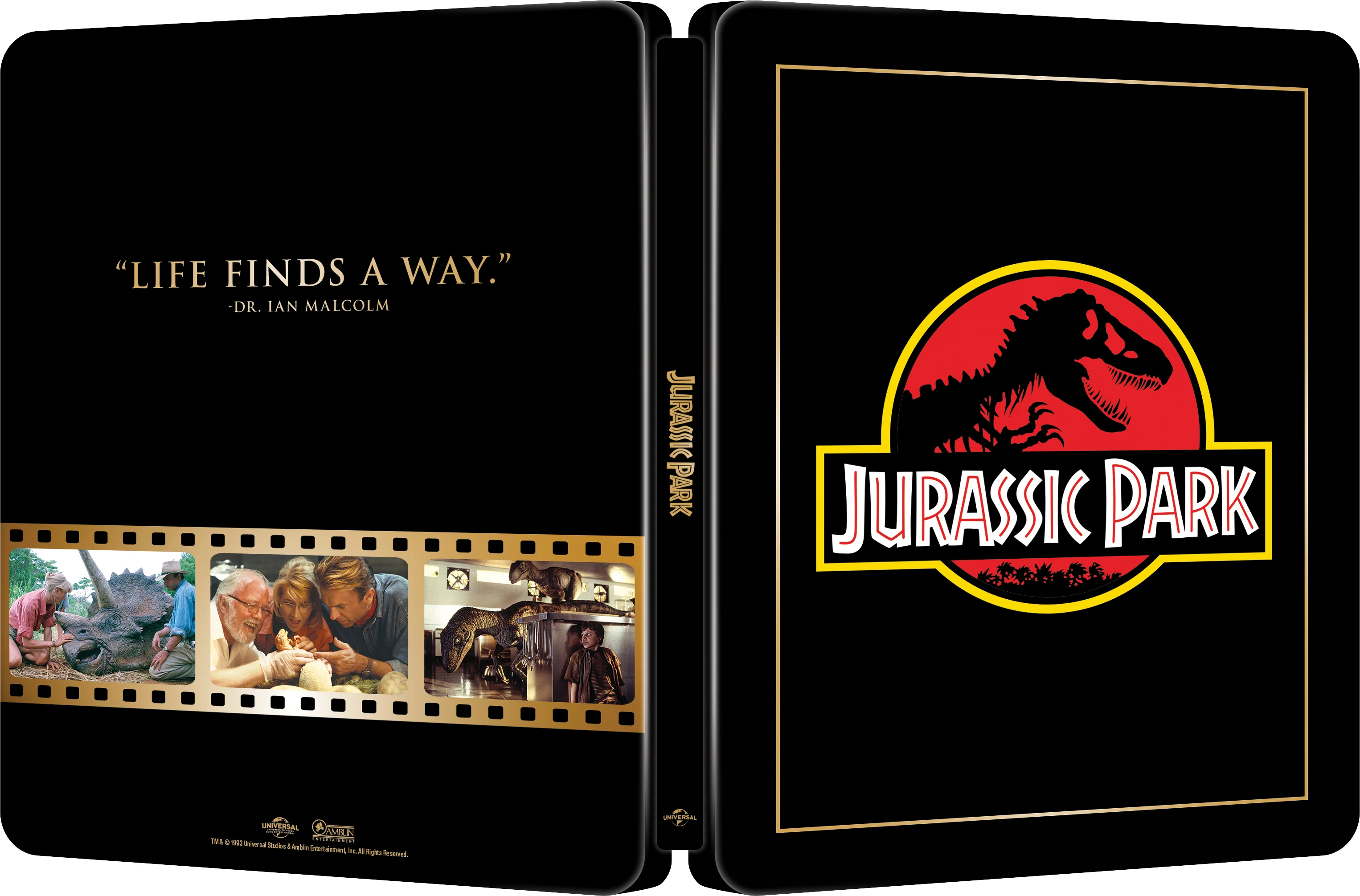 Jurassic Park: Theatrical Poster 4K UHD/BD Steelbook (2026) [Blu-ray] - Image 3