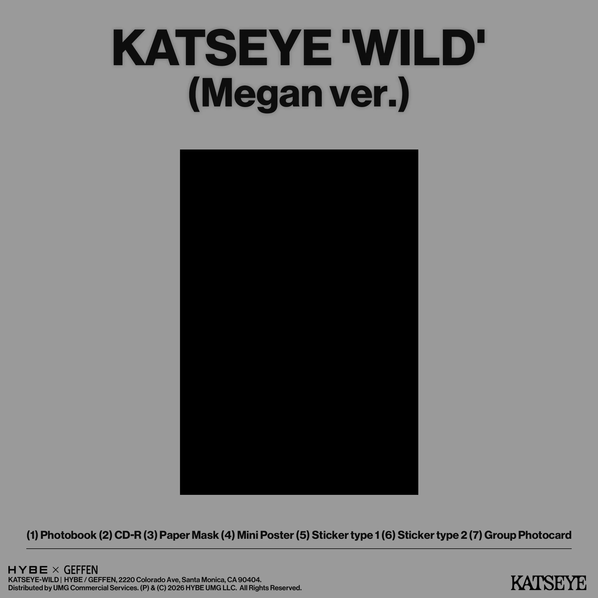 KATSEYE - WILD (Megan Ver.) [CD]