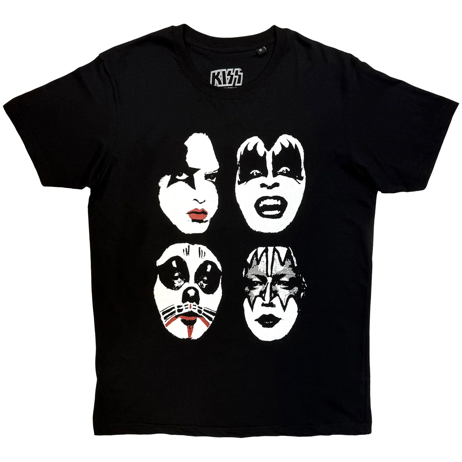 KISS Unisex T-Shirt: Stacked Faces