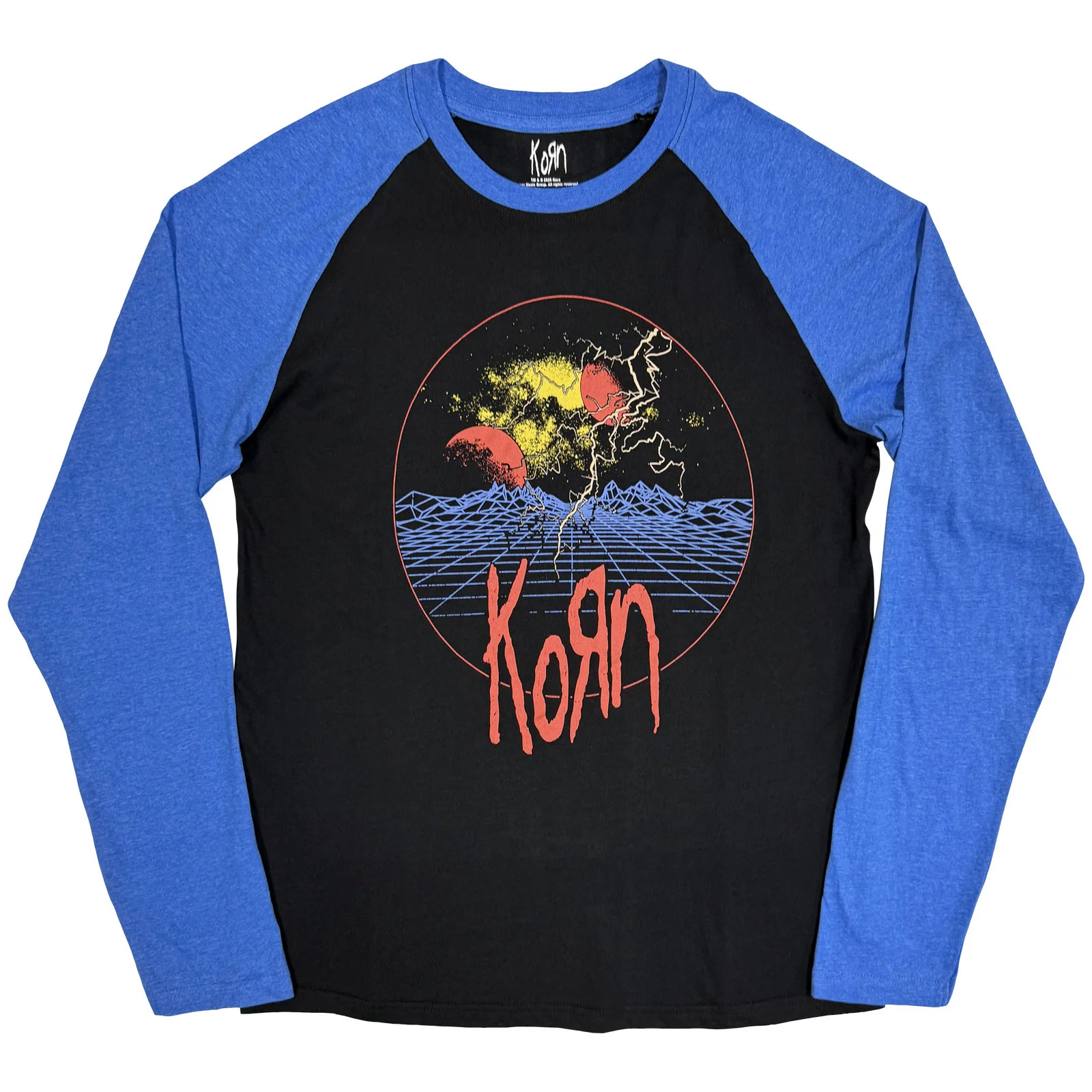 Korn Unisex Raglan T-Shirt: Wireframe Space