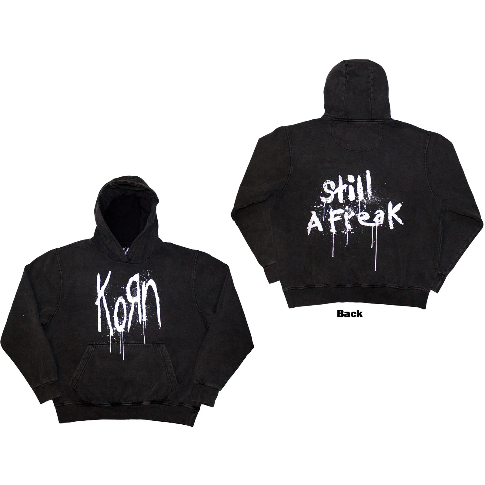 Korn Unisex Stone Wash Pullover Hoodie: Still A Freak