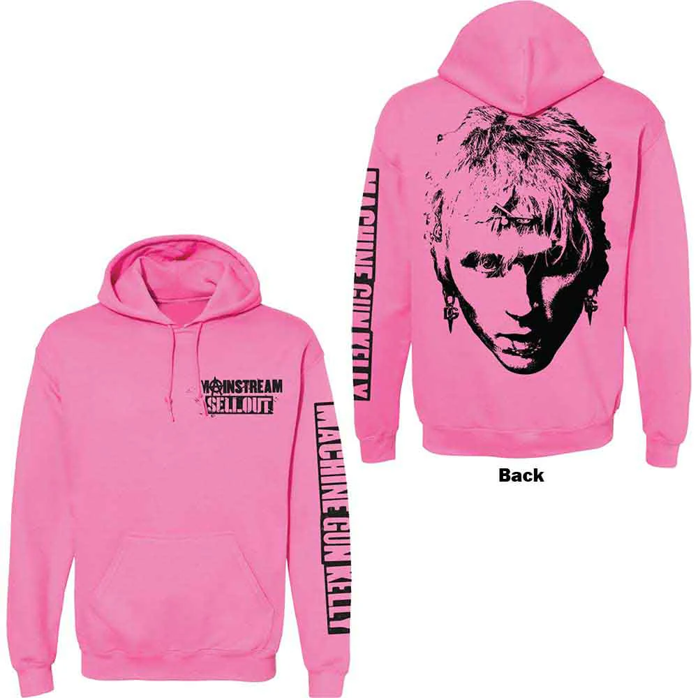 Machine Gun Kelly Unisex Pullover Hoodie: Pink Face