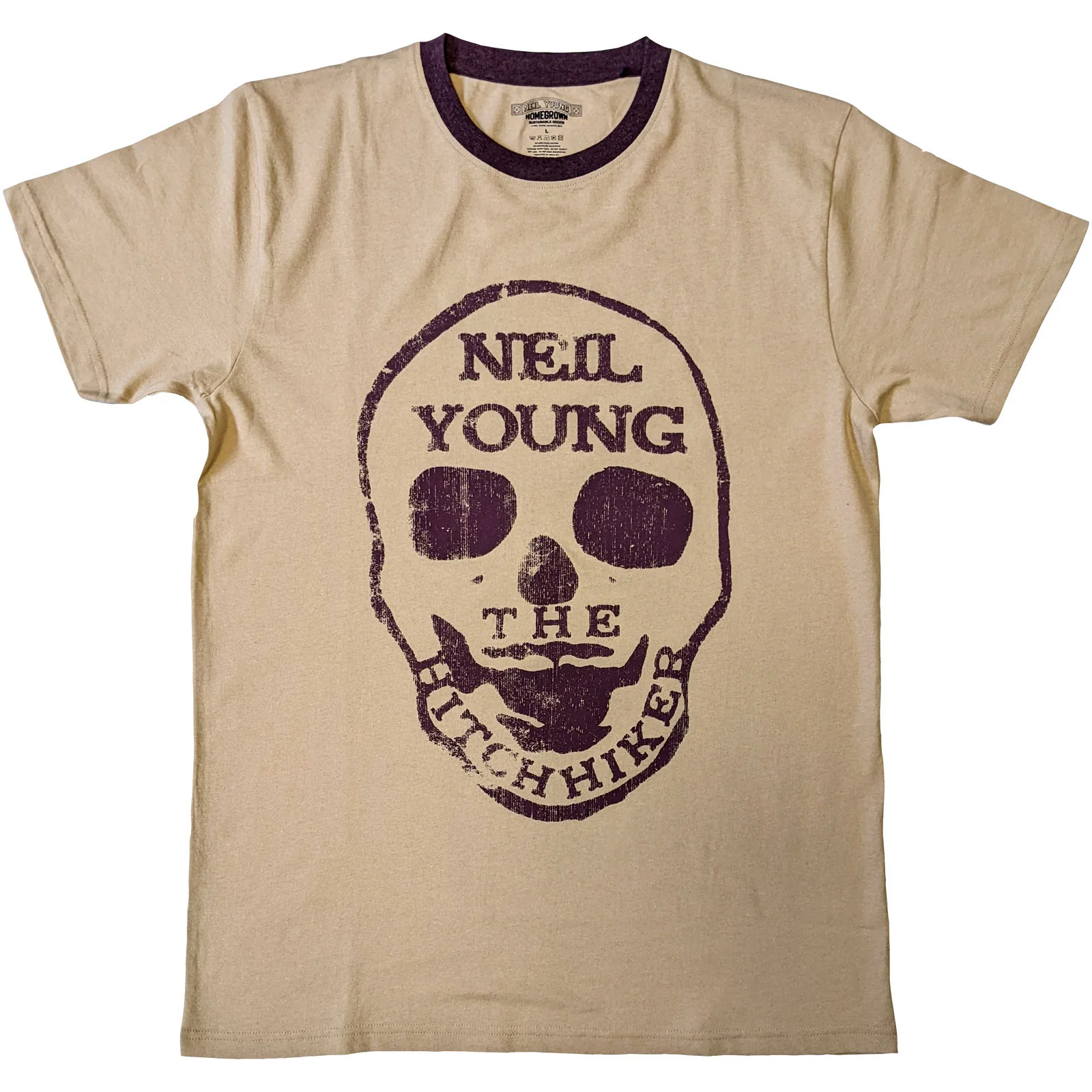 Neil Young Unisex Ringer T-Shirt: Hitchhiker
