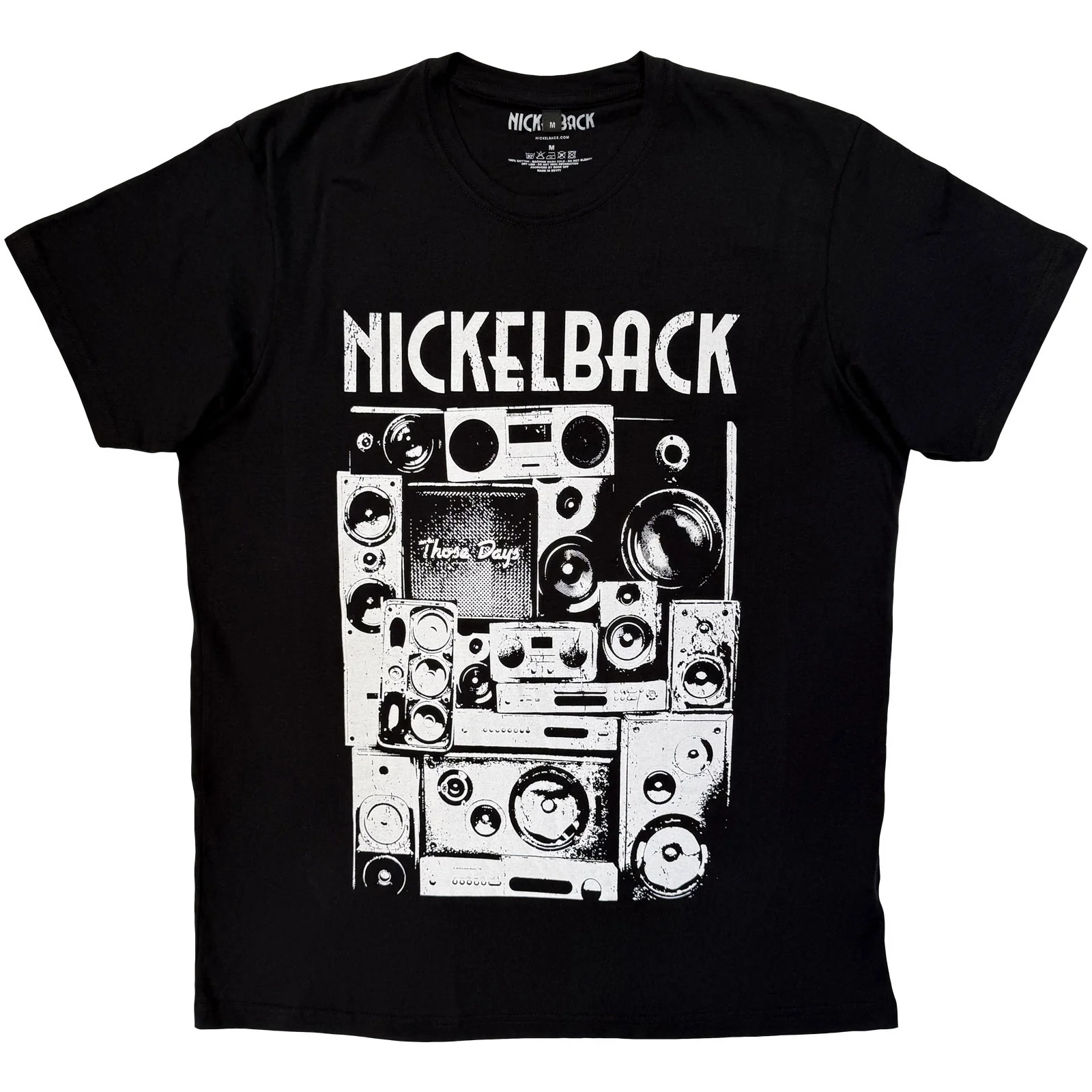 Nickelback Unisex Premium Carbon T-Shirt: Wall Speakers