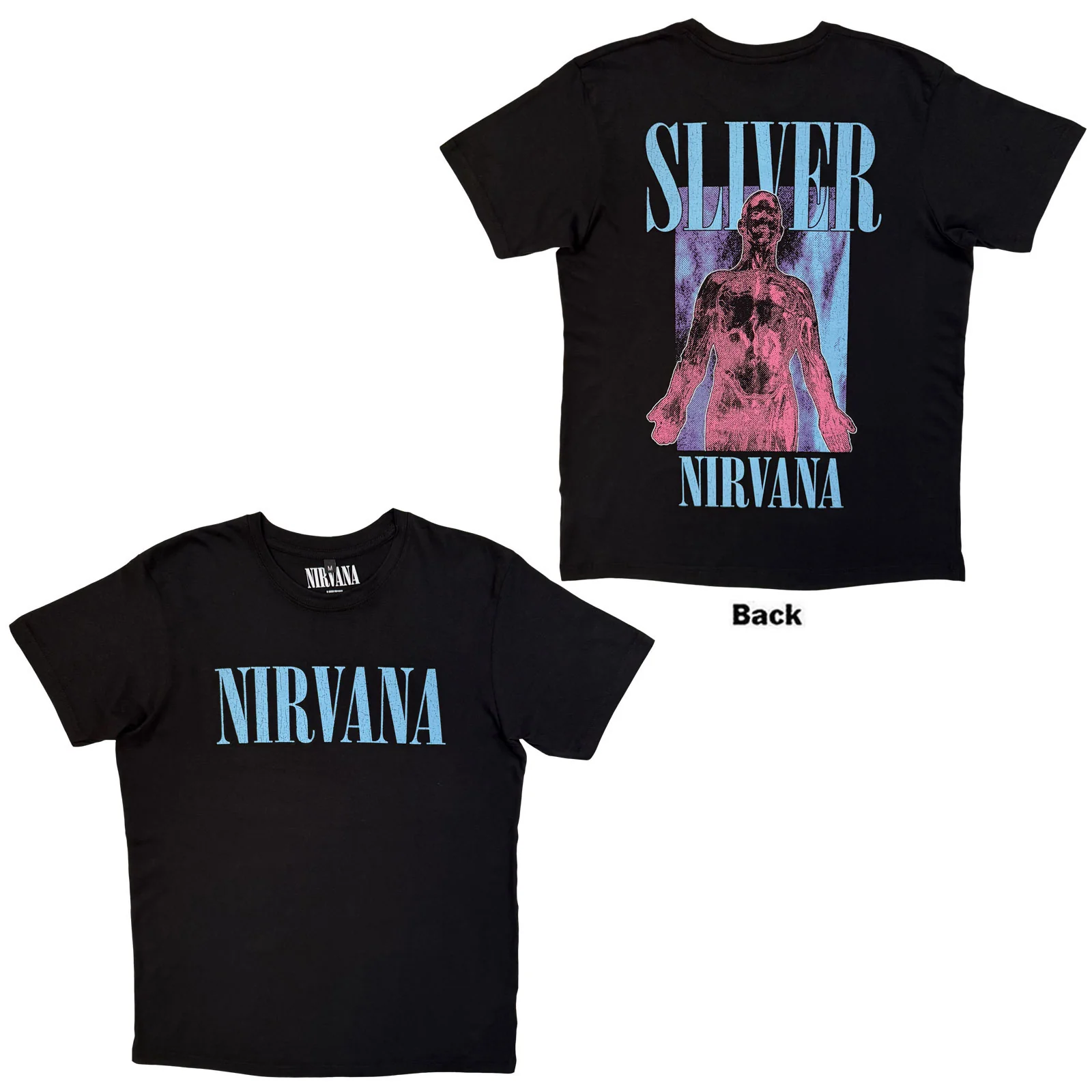 Nirvana Unisex Premium Carbon T-Shirt: Silver