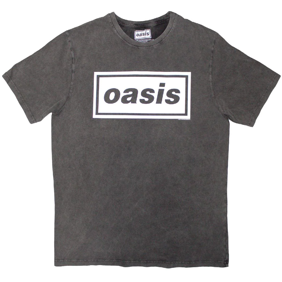 Oasis Unisex Stone Wash T-Shirt: Decca Logo