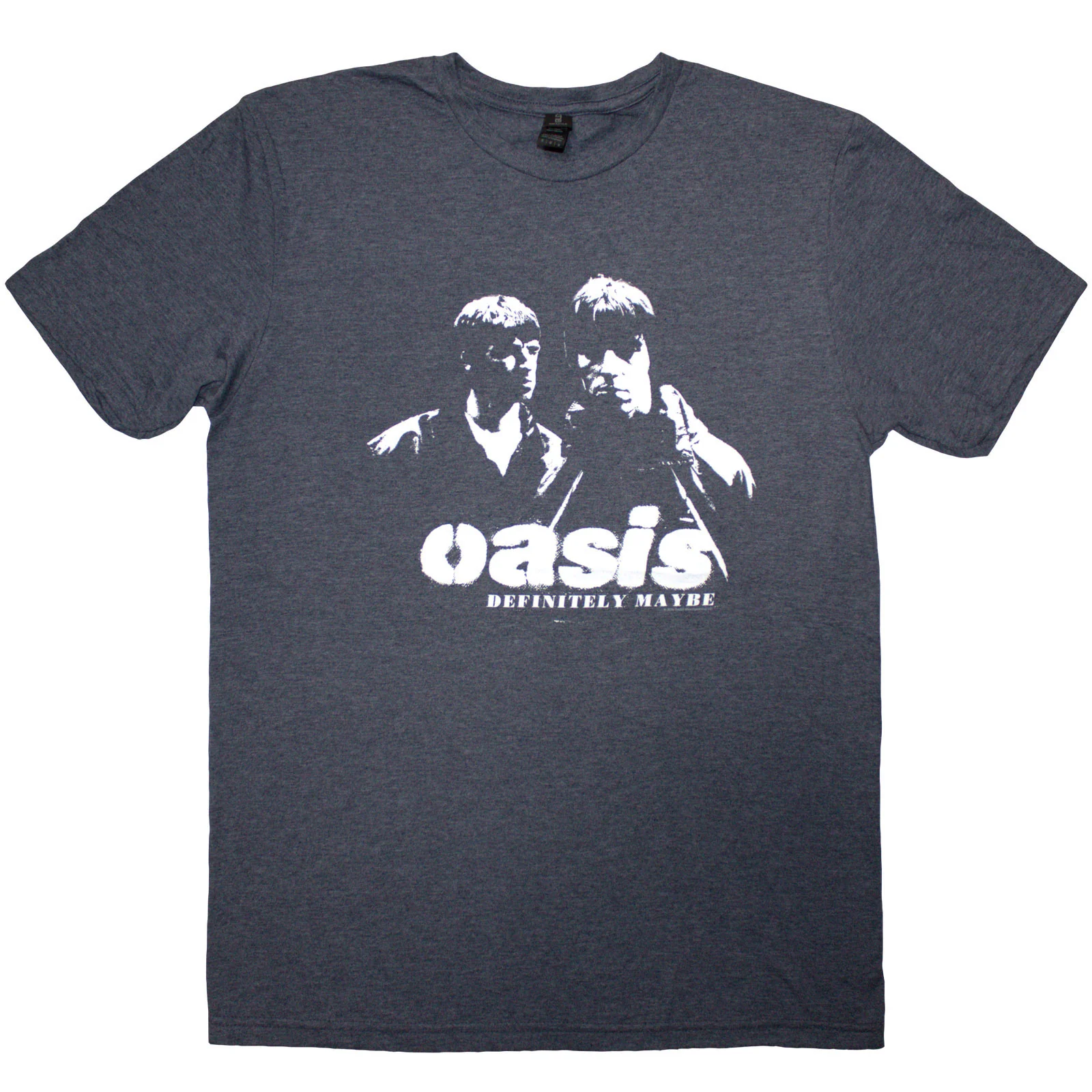 Oasis Unisex T-Shirt: Definitely Maybe Photo Stencil