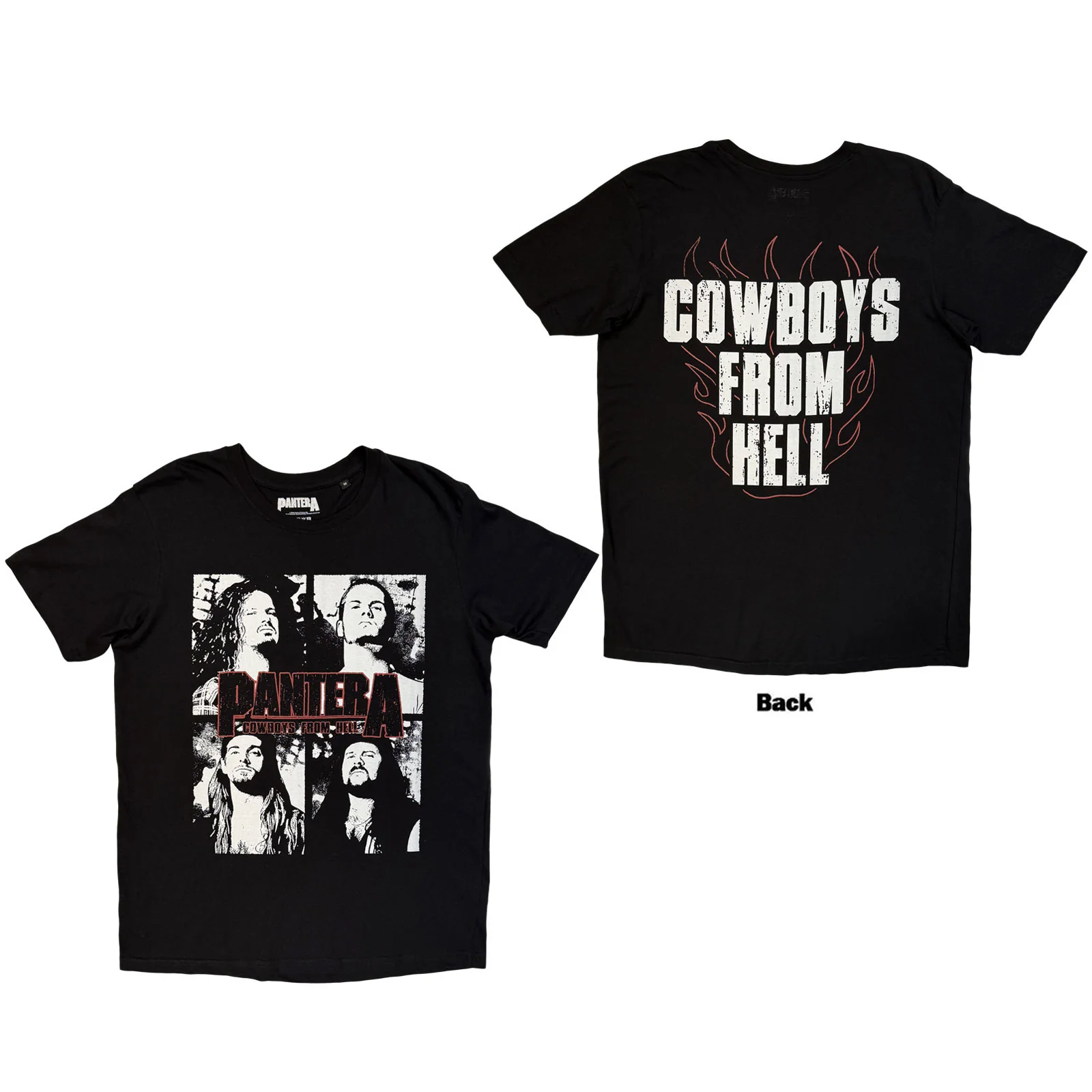 Pantera Unisex T-Shirt: Cowboys From Hell Flames