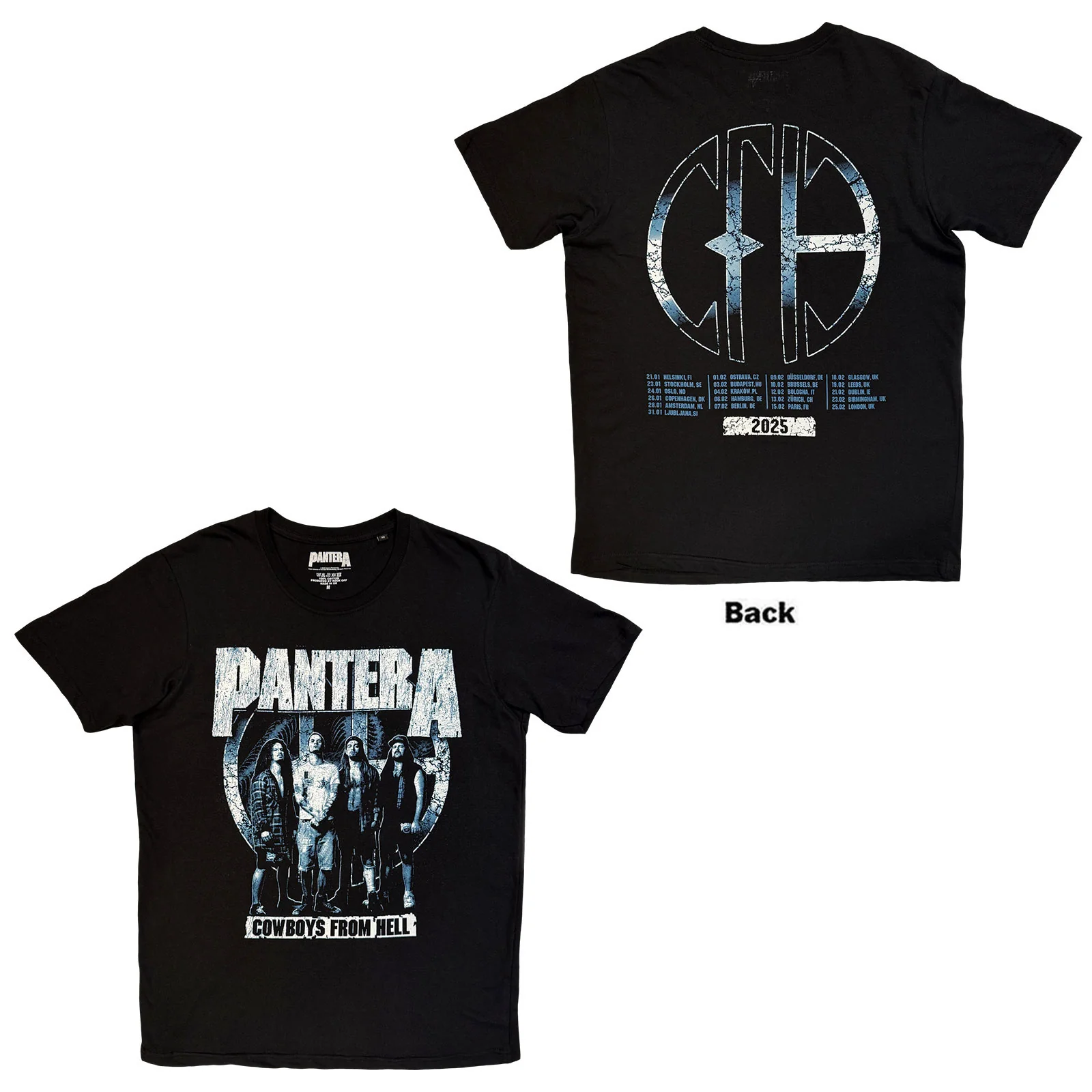 Pantera Unisex T-Shirt: Cowboys From Hell Tour '25