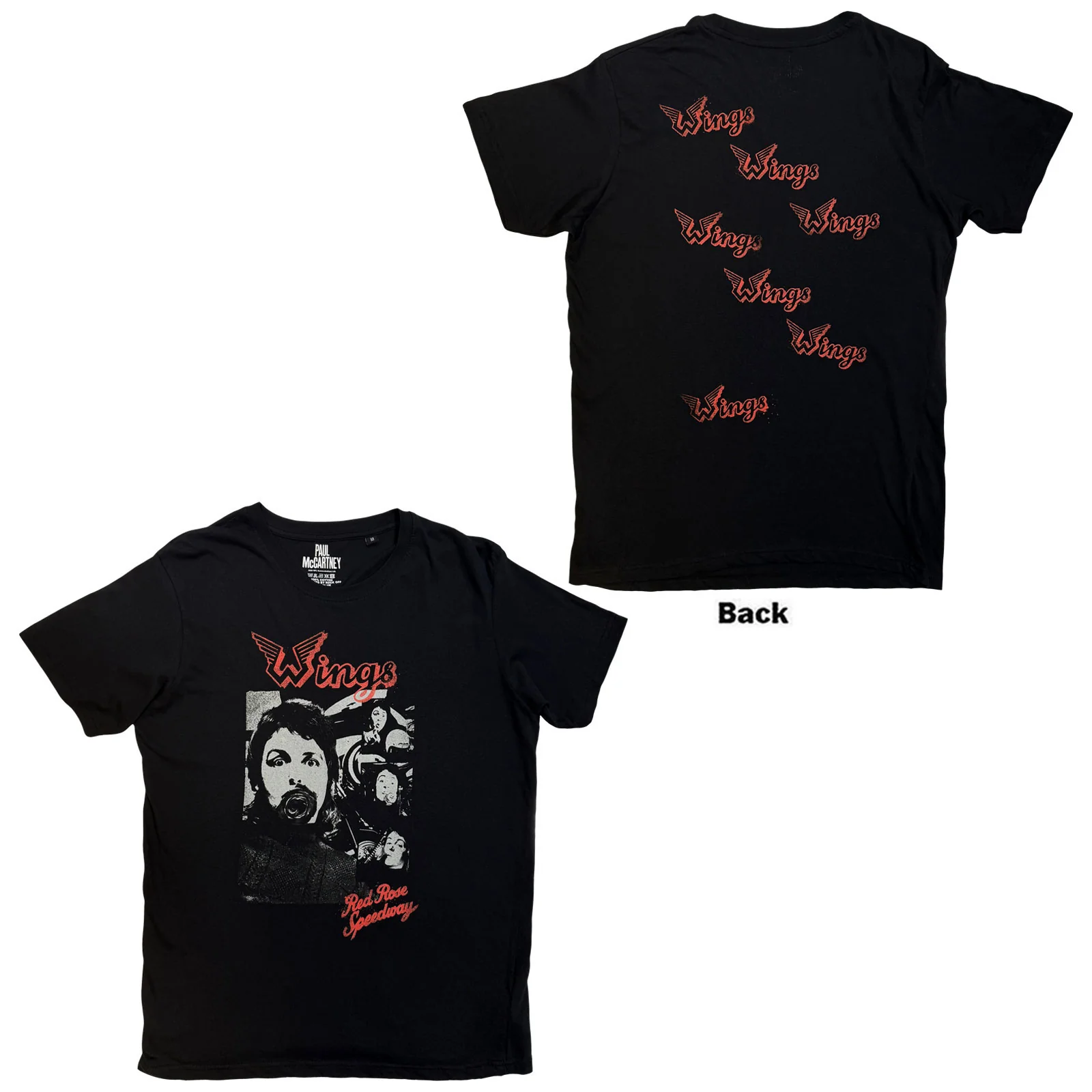 Paul McCartney Unisex T-Shirt: Wings Collage