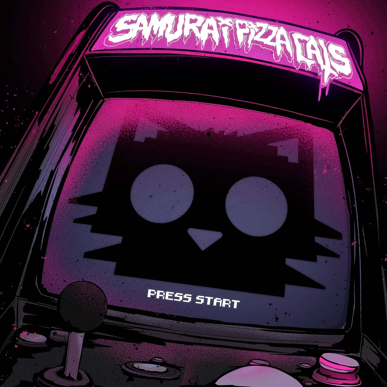 Samurai Pizza Cats - Press Start (Pink Splatter LP) [VINYL]