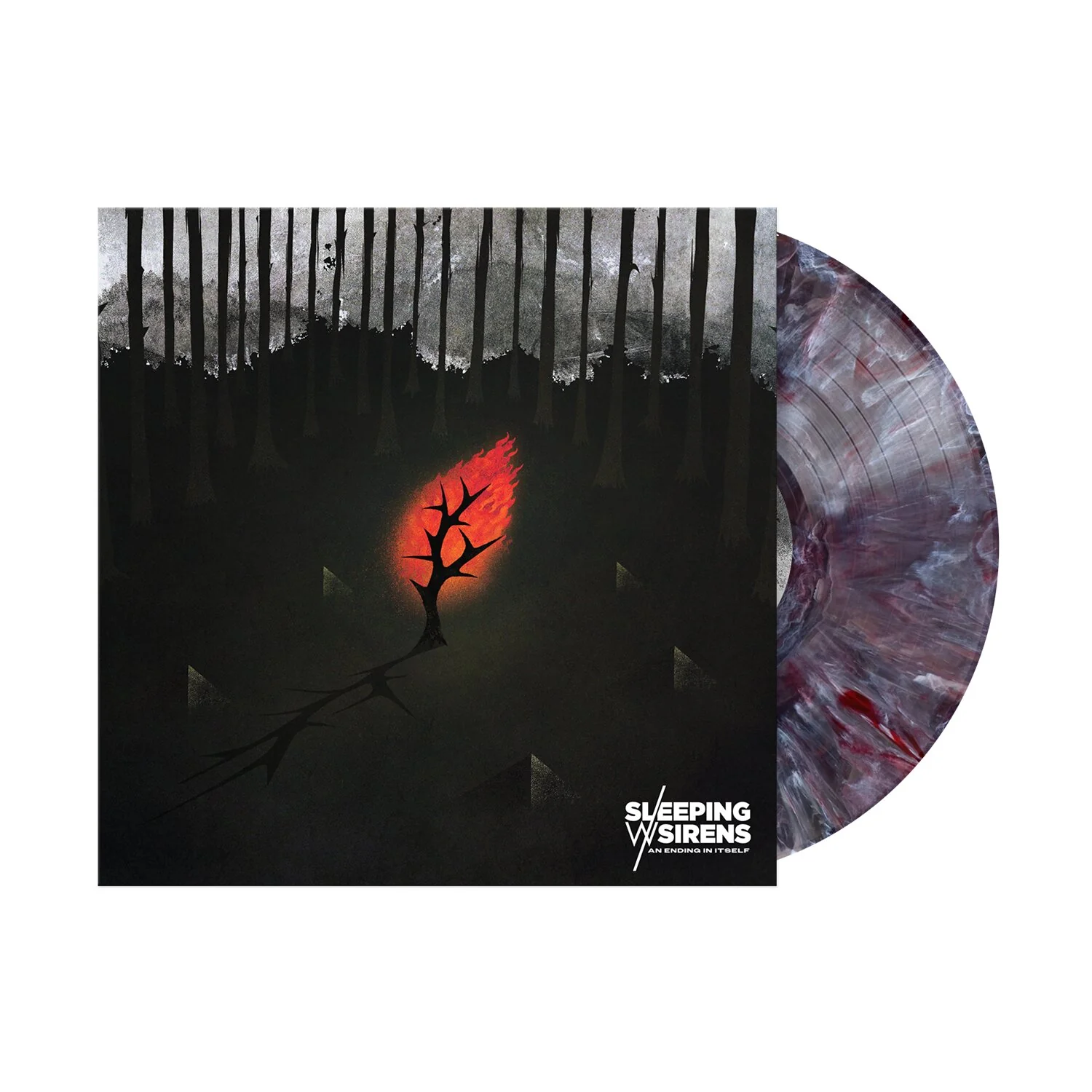 Sleeping With Sirens - An Ending In Itself (Limited Edition Black, White & Red Swirl LP) [VINYL] - Image 2