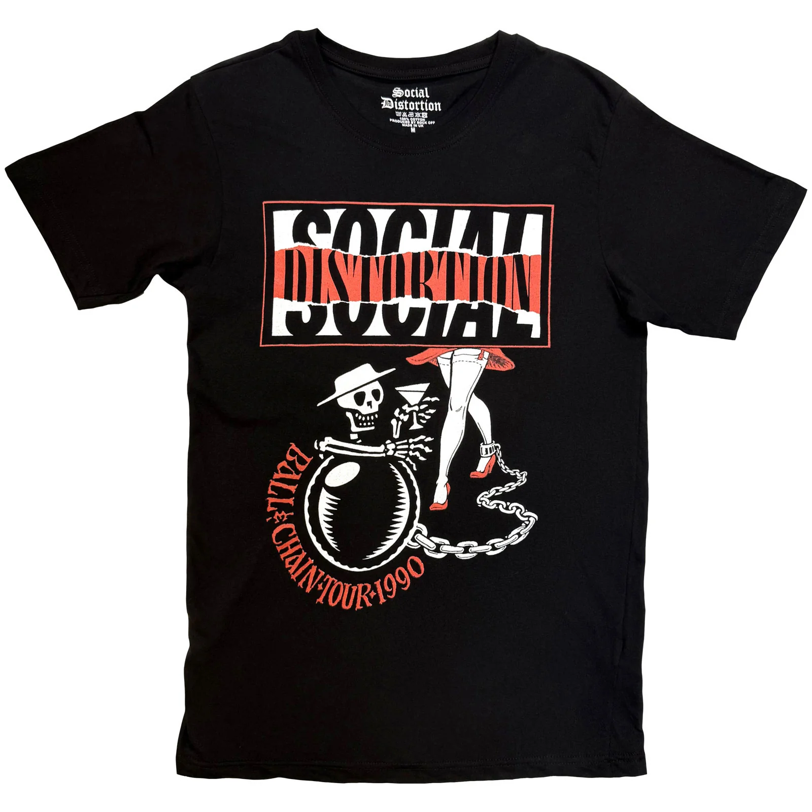 Social Distortion Unisex T-Shirt: Ball and Chain